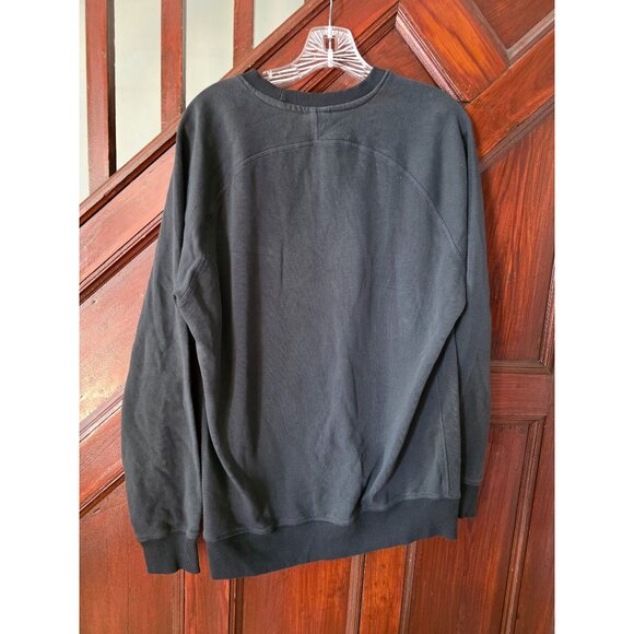 Gymshark Crest Mens Black Crewneck Sweatshirt Size L - Picture 2 of 7